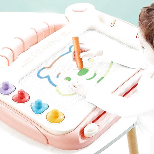 Children Cartoon Drawing Board Baby Puzzle Magnetic Writing Board Toy Graffiti Magnetic Drawing Board Montessori Toy for Kids