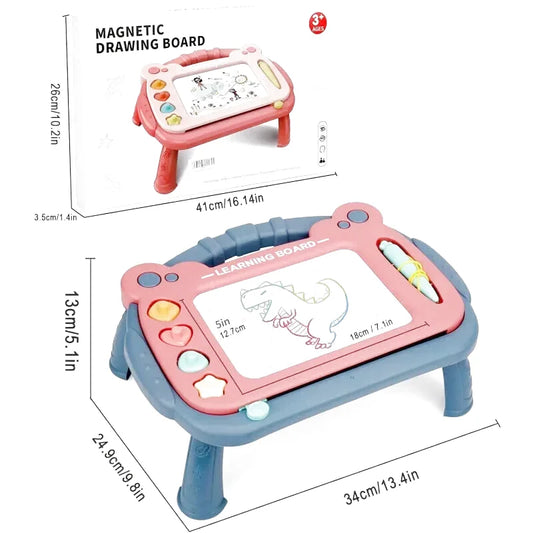 Magnetic Drawing Board: Educational Learning Toy For Toddlers, Perfect Birthday Gift For Boys & Girls 2 Years Old Christmas And