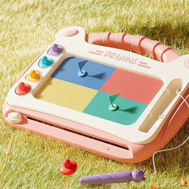 Children Cartoon Drawing Board Baby Puzzle Magnetic Writing Board Toy Graffiti Magnetic Drawing Board Montessori Toy for Kids