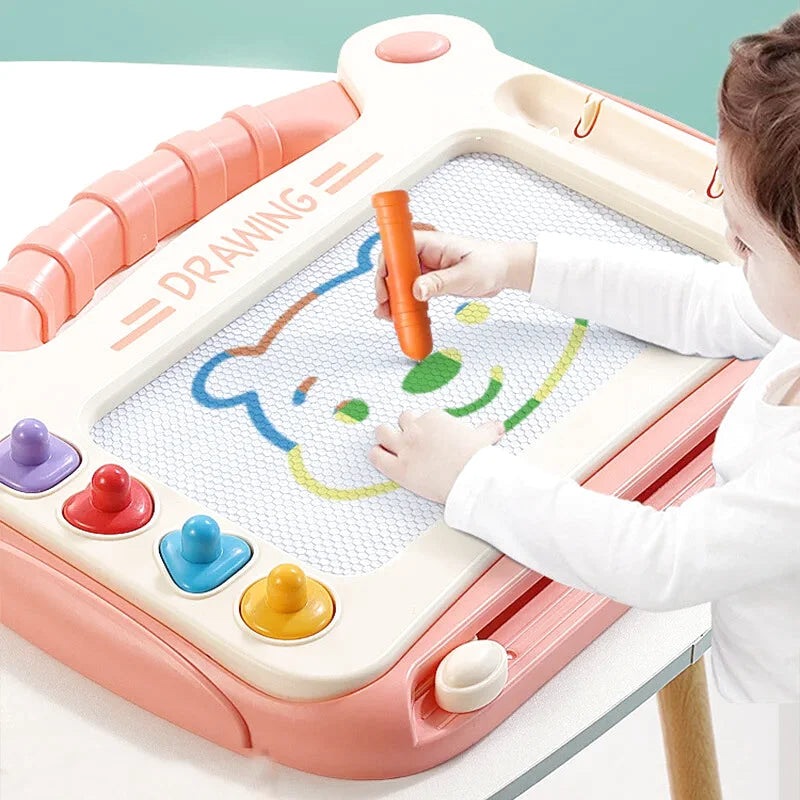 Children Cartoon Drawing Board Baby Puzzle Magnetic Writing Board Toy Graffiti Magnetic Drawing Board Montessori Toy for Kids