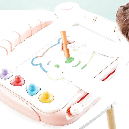 Children Cartoon Drawing Board Baby Puzzle Magnetic Writing Board Toy Graffiti Magnetic Drawing Board Montessori Toy for Kids