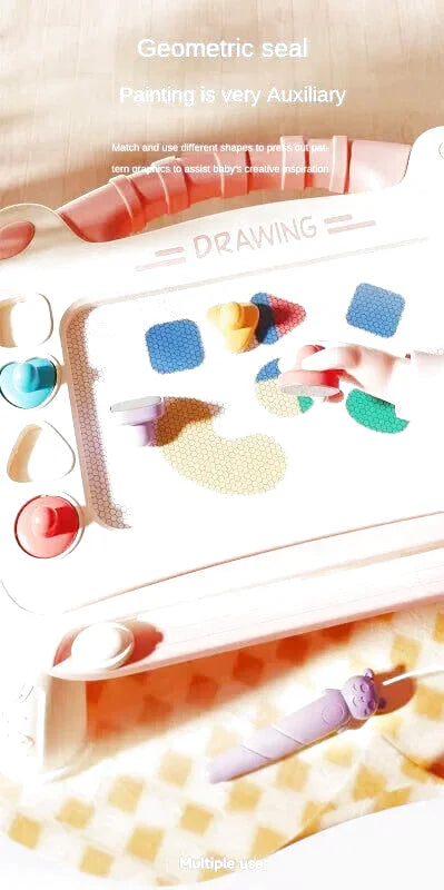 Children Cartoon Drawing Board Baby Puzzle Magnetic Writing Board Toy Graffiti Magnetic Drawing Board Montessori Toy for Kids