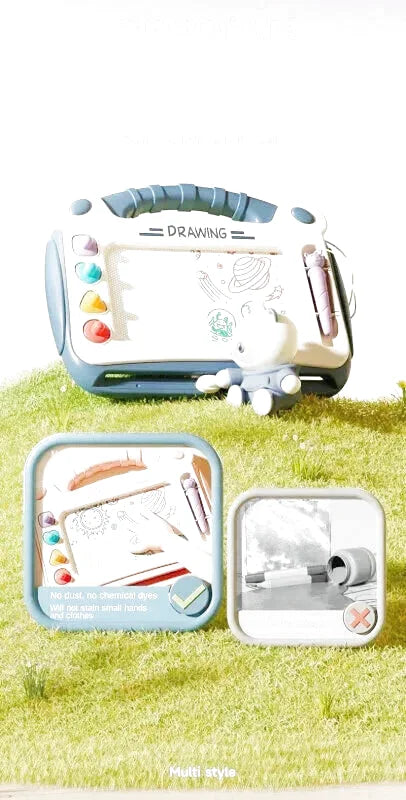 Children Cartoon Drawing Board Baby Puzzle Magnetic Writing Board Toy Graffiti Magnetic Drawing Board Montessori Toy for Kids