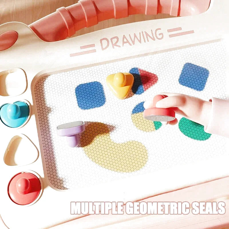 Children Cartoon Drawing Board Baby Puzzle Magnetic Writing Board Toy Graffiti Magnetic Drawing Board Montessori Toy for Kids