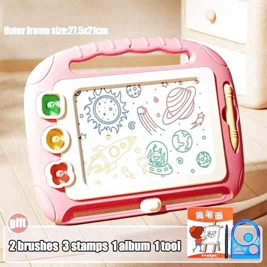 Children Cartoon Drawing Board Baby Puzzle Magnetic Writing Board Toy Graffiti Magnetic Drawing Board Montessori Toy for Kids