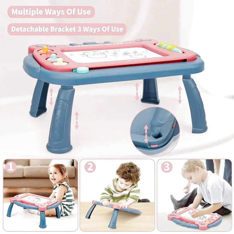 Magnetic Drawing Board: Educational Learning Toy For Toddlers, Perfect Birthday Gift For Boys & Girls 2 Years Old Christmas And