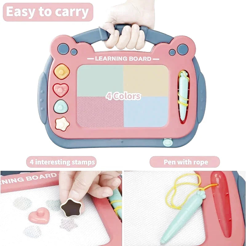Magnetic Drawing Board: Educational Learning Toy For Toddlers, Perfect Birthday Gift For Boys & Girls 2 Years Old Christmas And